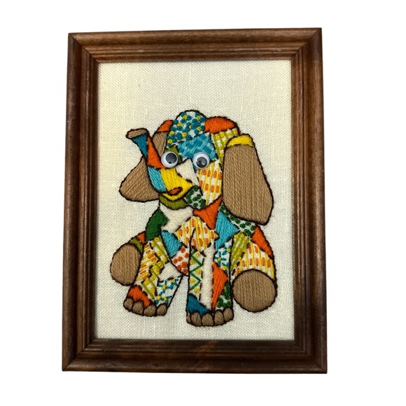 Sunset Designs MGM 1970s Jiffy Stitchery Elephant Cat Dog Bear Rare Set - Picture 3 of 6